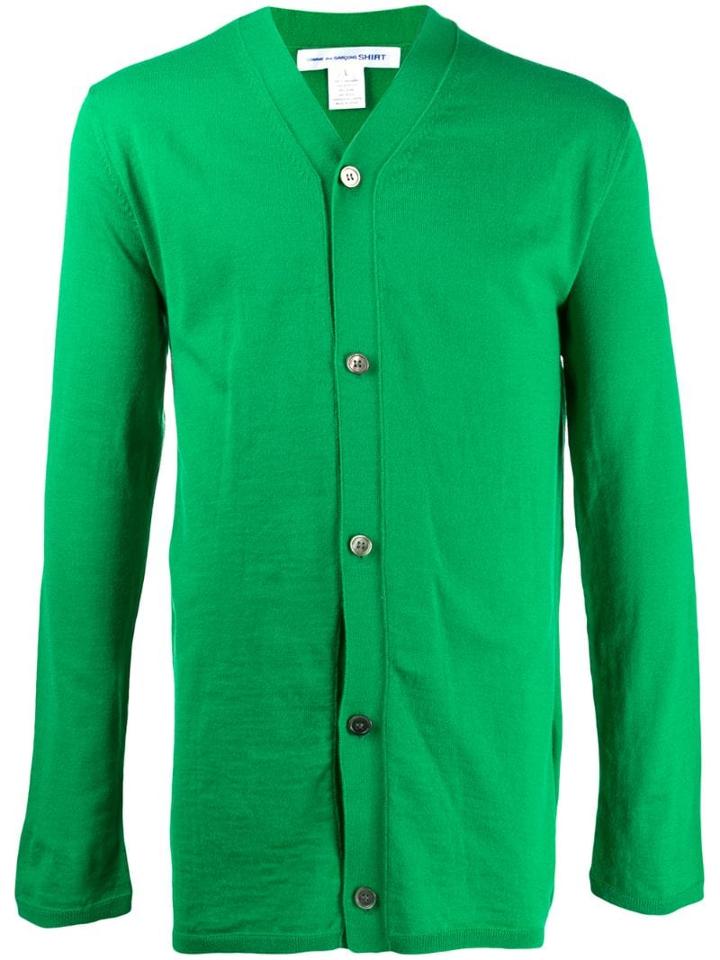 Comme Des Garçons Shirt Fine Knit Cardigan - Green