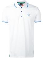 Paul & Shark Logo Embroidered Polo Shirt, Men's, Size: Xl, White, Cotton