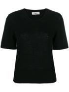 Pringle Of Scotland Short-sleeve Fitted Sweater - Black