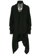 Uma Wang Knitted Shawl Jacket - Black