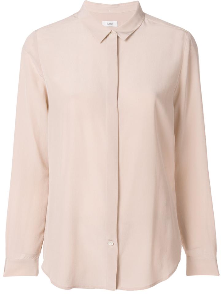 Closed Concealed Front Shirt - Pink & Purple