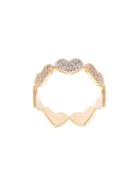 Sydney Evan 14kt Yellow Gold Large Diamond Heart Eternity Ring