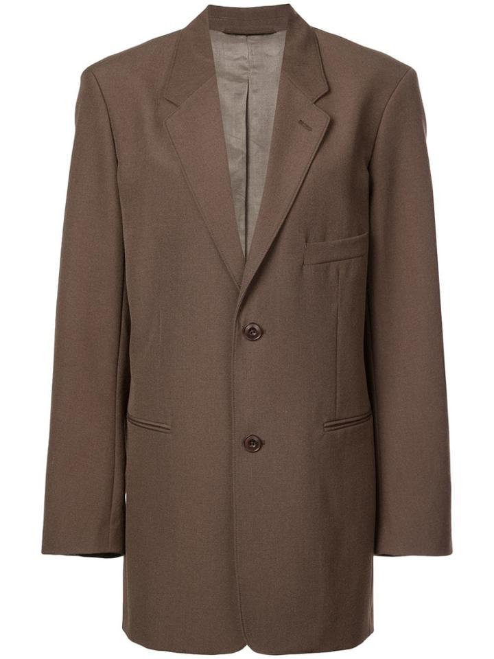 Lemaire Oversized Blazer - Brown