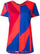 Proenza Schouler Geometric Print T-shirt, Women's, Size: Medium, Blue, Cotton