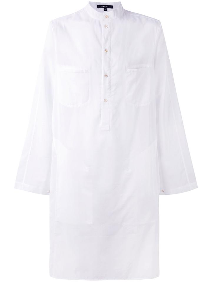 Qasimi - Misawa Tunic Shirt - Men - Cotton - 16, White, Cotton