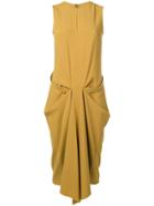 Chalayan Draped Detail Dress - Gold