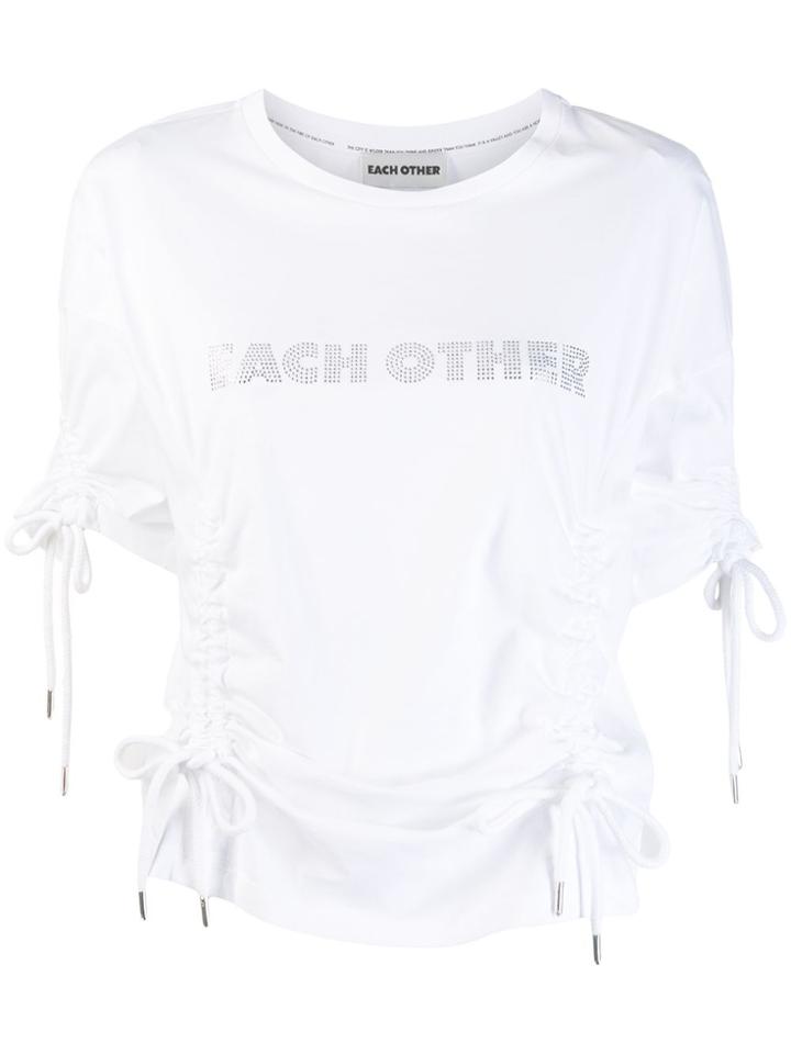 Each X Other Drawstring T-shirt - White