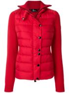 Moncler Grenoble Buttoned Padded Jacket - Red