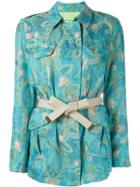 Etro Floral Print Belted Jacket