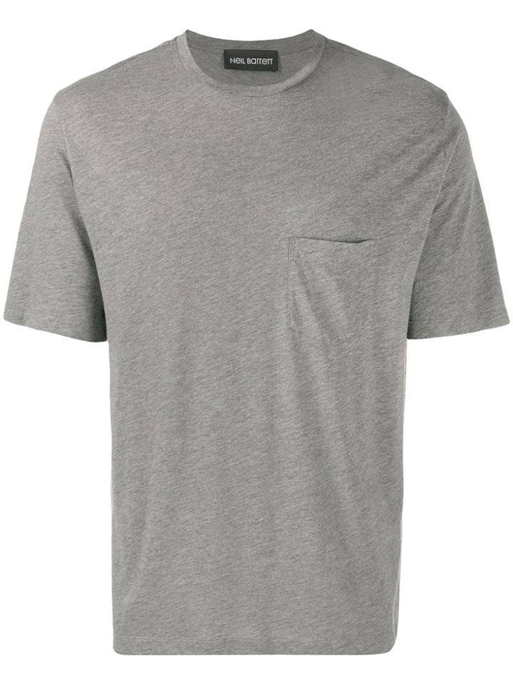 Neil Barrett Chest-pocket Short-sleeved T-shirt - Grey