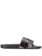 Valentino Valentino Garavani Camouflage Sliders - Black