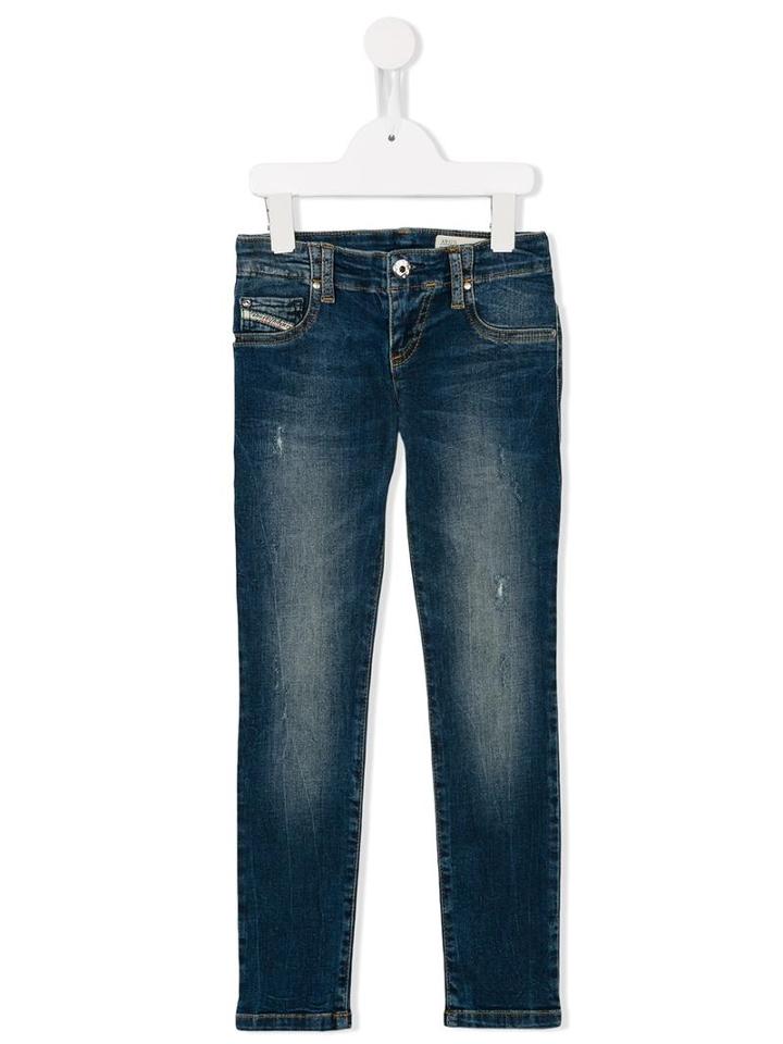 Diesel Kids 'speedjegg' Jeans, Girl's, Size: 10 Yrs, Blue