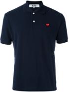 Comme Des Garçons Play Short Sleeve Polo Shirt, Men's, Size: Xl, Blue, Cotton