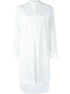 Dusan Poplin Long Shirt, Women's, Size: M, White, Cotton