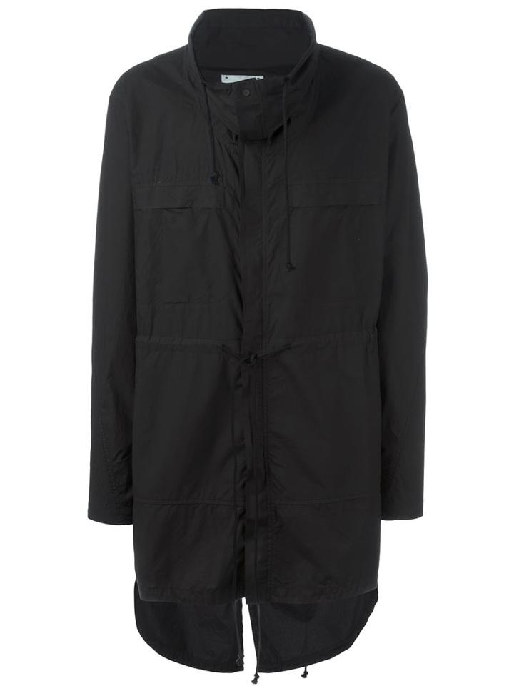 Lost & Found Rooms Logo Print Drawstring Parka