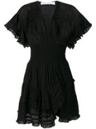 Iro Ruffled Mini Dress - Black