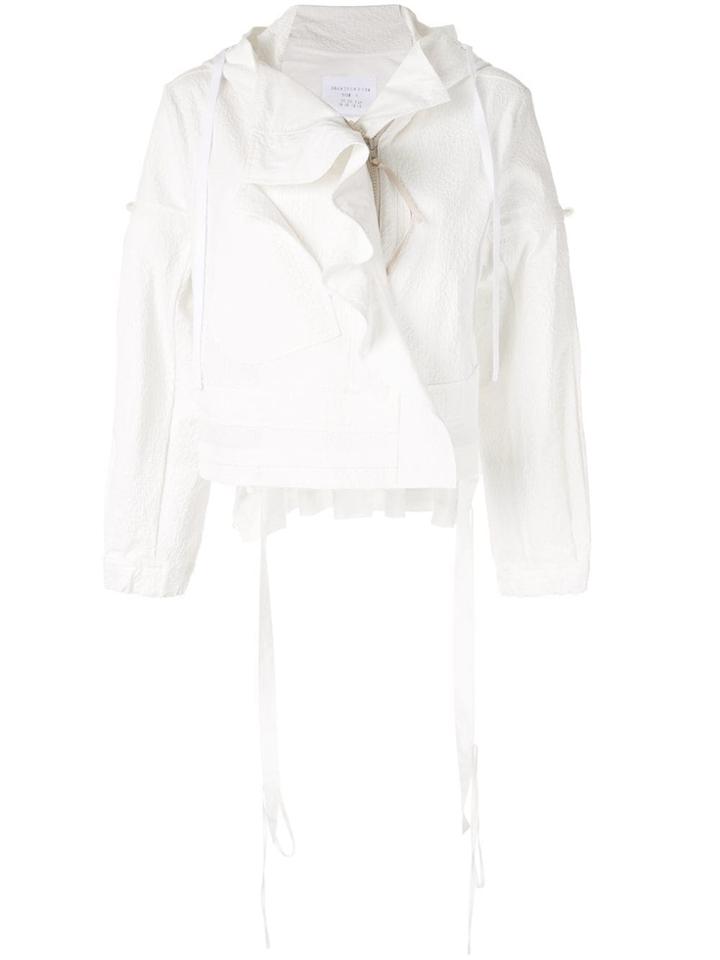 Shanshan Ruan Cropped Lightweight Jacket - White