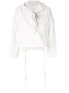 Shanshan Ruan Cropped Lightweight Jacket - White