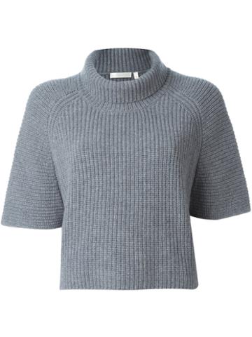 The Mercer N.y. Shortsleeved Sweater, Women's, Size: 36, Grey, Cashmere