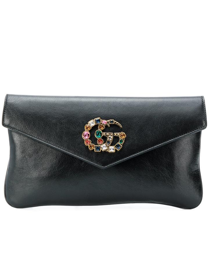 Gucci Broadway Crystal Evening Bag - Black