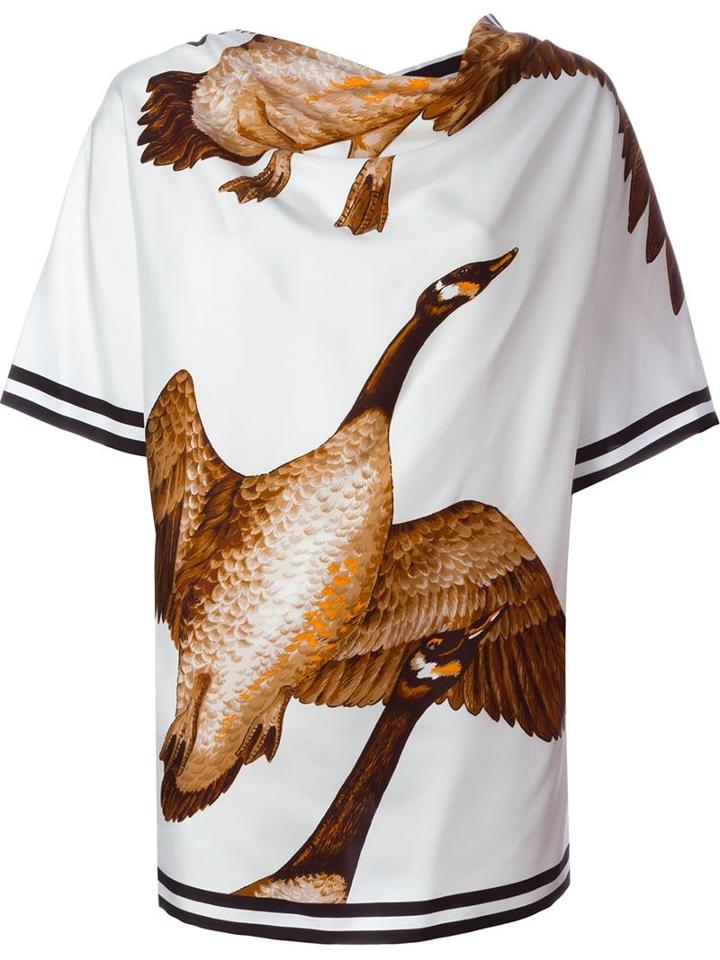 Loewe Duck Print Oversized Top
