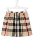 Burberry Kids New Classic Check Skirt - Nude & Neutrals