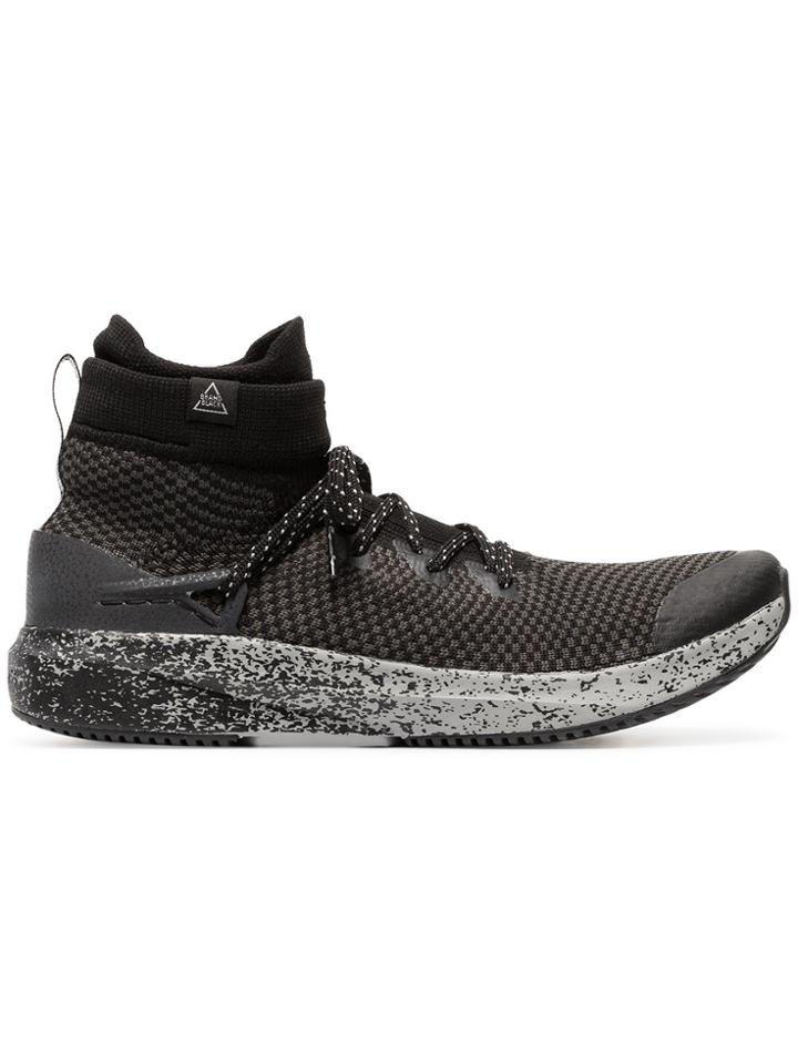 Brand Black Black And Brown Kaze Trail Sneakers