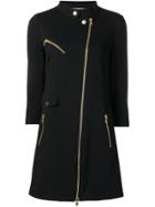 Moschino Off-centre Zipped Dress - Black