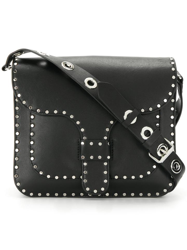 Rebecca Minkoff Studded Crossbody Satchel - Black