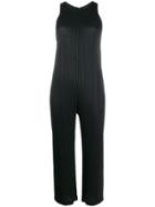 Pleats Please Issey Miyake Sleeveless Cropped Jumpsuit - Black