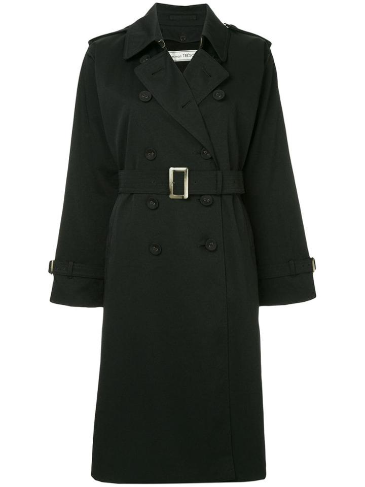 Tu Es Mon Trésor I Am What I Am Trench Coat - Black