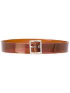 Marios - Skinny Belt - Women - Plastic - One Size, Women's, Brown, Plastic