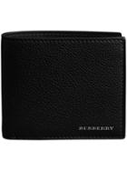 Burberry Grainy Leather International Bifold Coin Wallet - Black