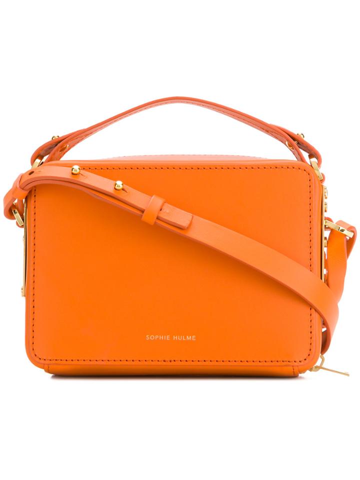 Sophie Hulme Mini Trunk Crossbody Bag - Yellow & Orange