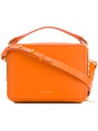 Sophie Hulme Mini Trunk Crossbody Bag - Yellow & Orange