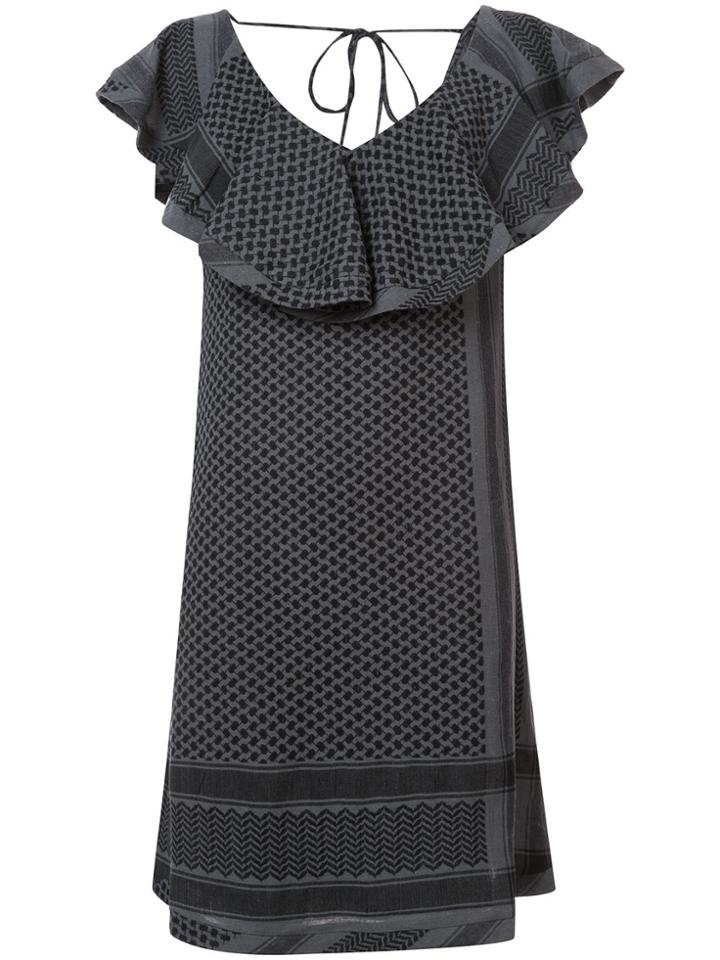 Cecilie Copenhagen V-back Ruffled Dress - Green