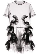 Roberts Wood Sheer Tulle Dress - Black