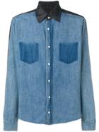 Rta Two-tone Denim Shirt - Blue