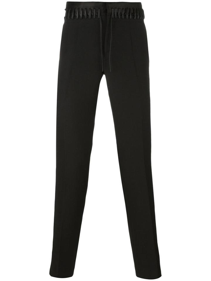Haider Ackermann Lace-up Detail Trousers - Black