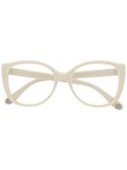Gucci Eyewear Oversized Cat-eye Frame Glasses - White