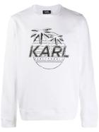 Karl Lagerfeld Printed Sweatshirt - White