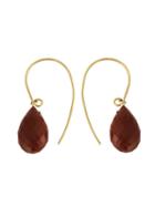 Uzerai Edits 18kt Yellow Gold Bronze Agate Earrings, Women's, Metallic