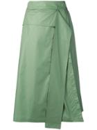 Sportmax High-waisted Midi Skirt - Green