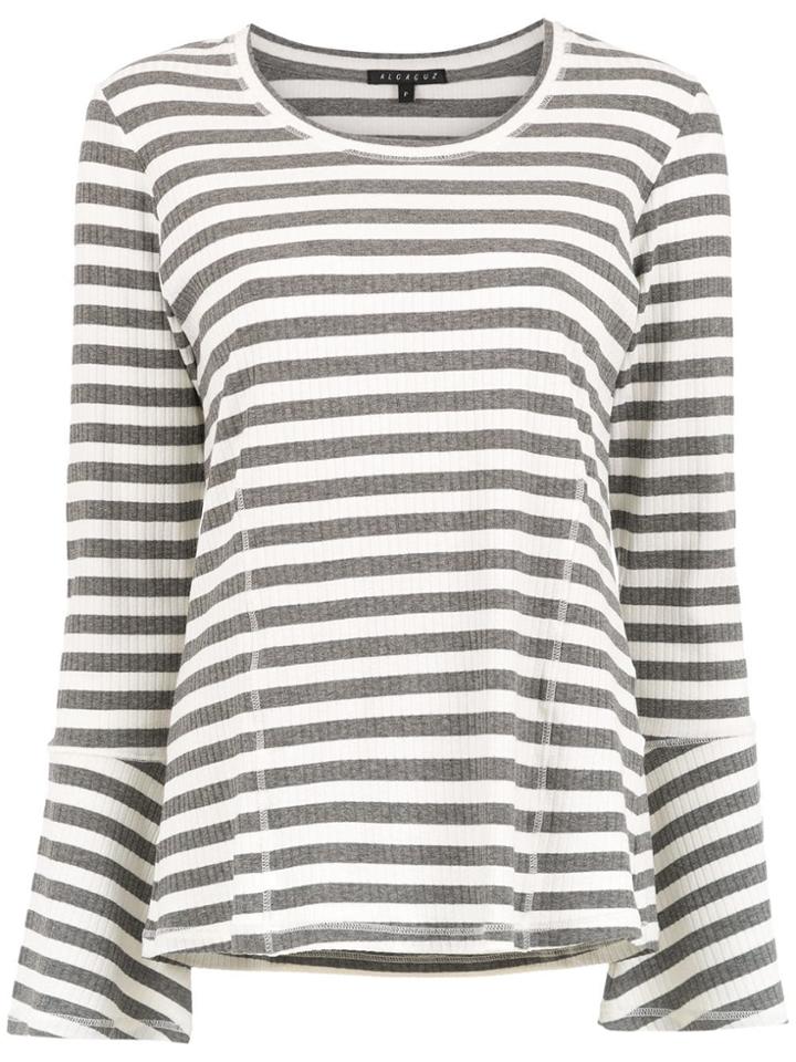 Alcaçuz Giulia Striped Top - Grey