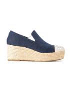 Andrea Bogosian Wedge Slippers - Blue