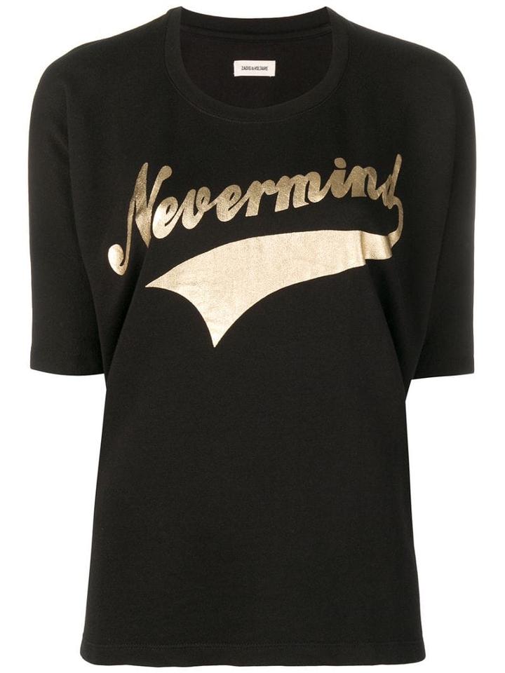 Zadig & Voltaire Half Sleeve Sweater - Black