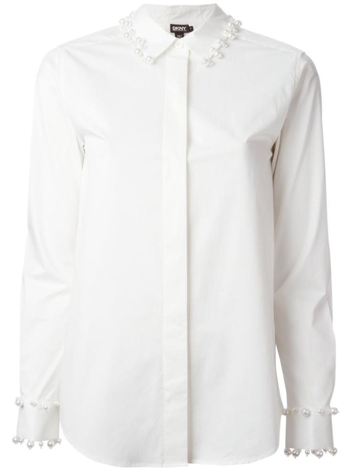 Dkny Pearl Embellished Shirt