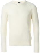 Eleventy Crew Neck Sweatshirt, Men's, Size: Xl, White, Cotton/polyamide
