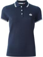 Moncler Classic Polo Shirt, Women's, Size: Large, Blue, Cotton