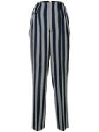 Golden Goose Deluxe Brand Flared Striped Trousers - Blue